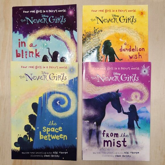 Disney The Never Girls 4 Chapter Books by Kiki Thorpe - Picture 1 of 12